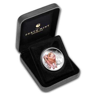2019 1/2oz Silver Proof Coin - Lunar BABY PIG